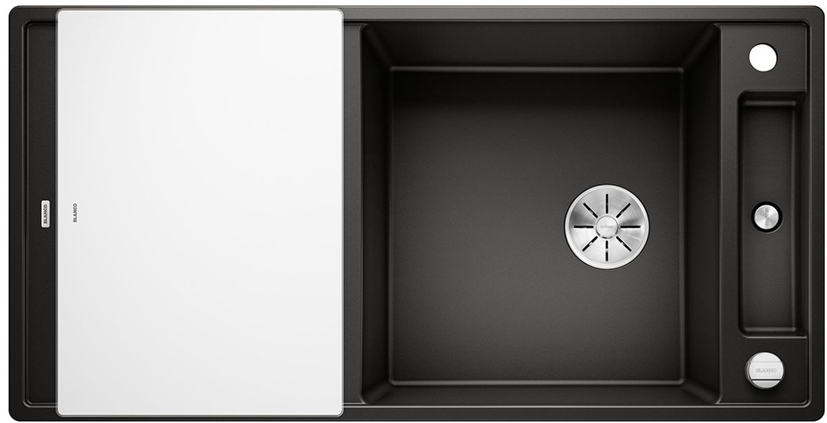Blanco Axia III XL 6 S lavello in granito 100x51 cm nero 525857