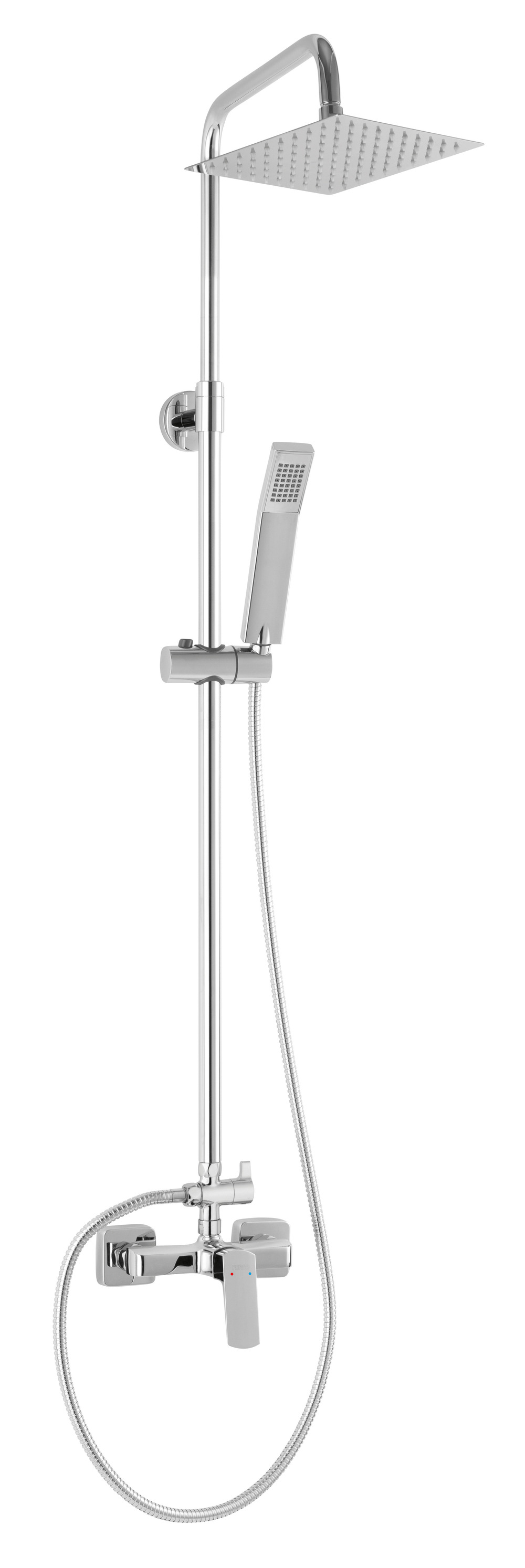 Ferro Vitto VerdeLine set doccia a parete con soffione cromo NP81BVI7UVL