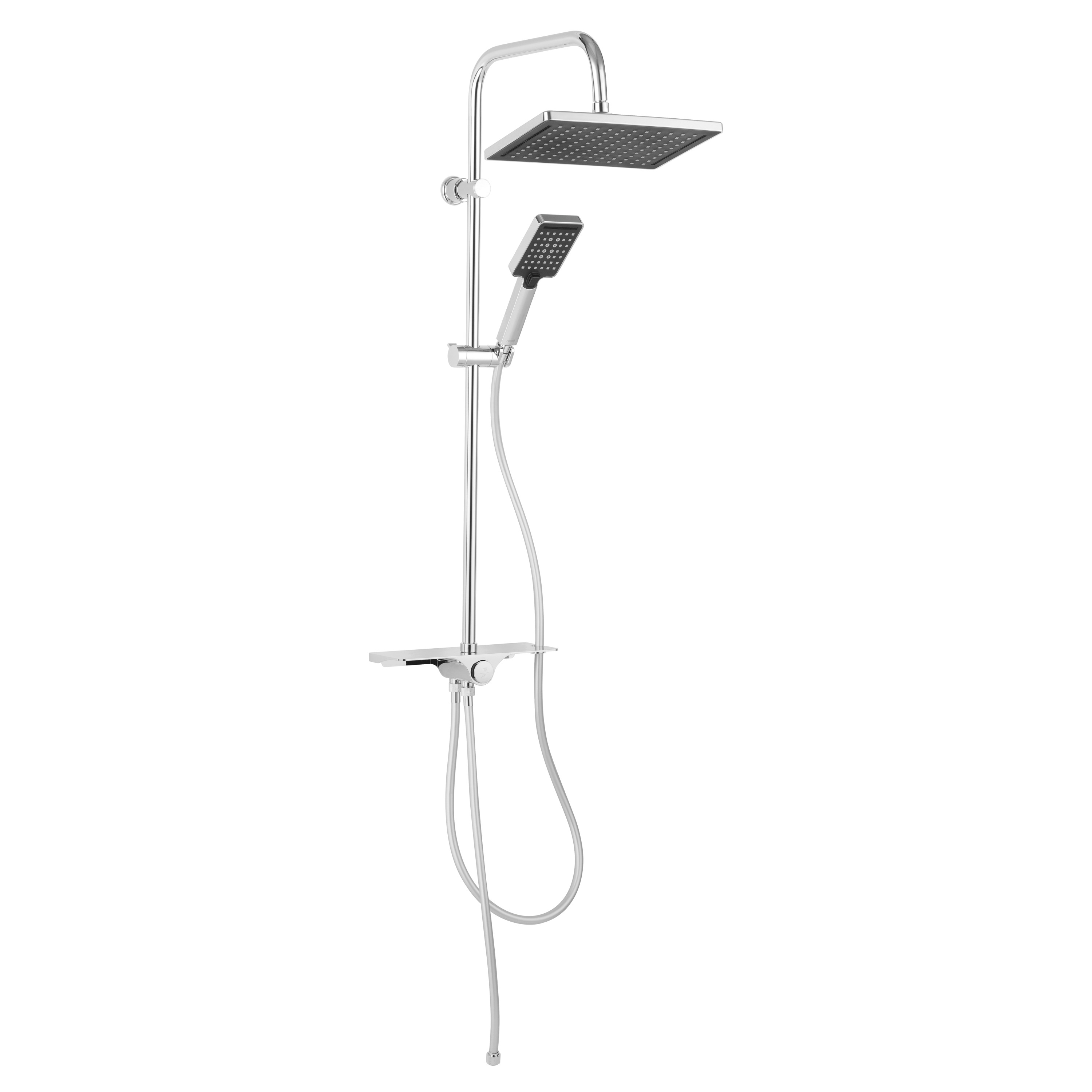 Ferro Kanto VerdeLine set doccia a parete con soffione cromo NP94VL