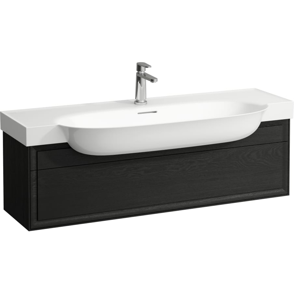 Laufen The New Classic armadietto 117.5x31.5x34.5 cm sottolavabo sospeso nero-rovere H4060510856281