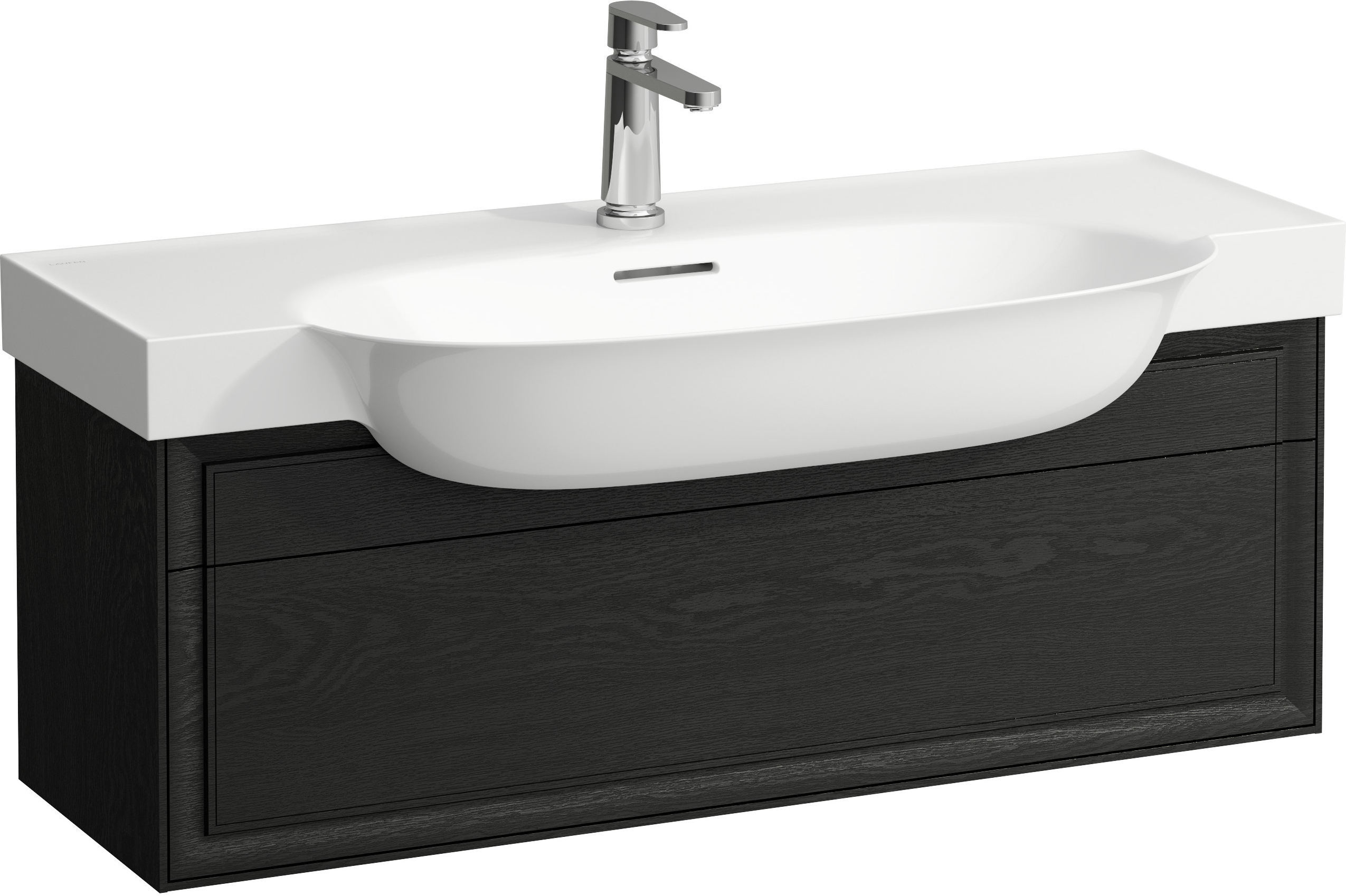 Laufen The New Classic armadietto 97.6x31.6x34.4 cm sottolavabo sospeso nero-rovere H4060910856281