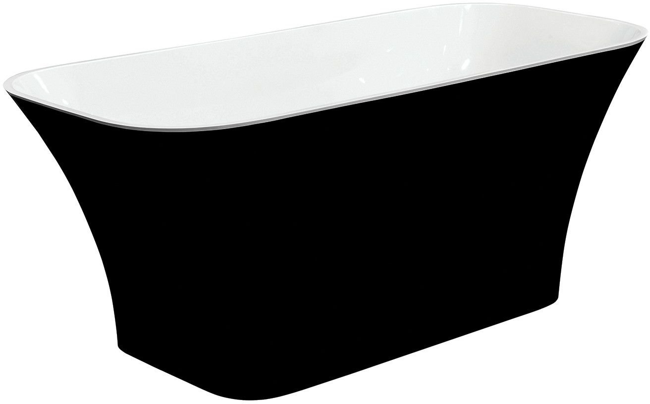 Besco Assos vasca da bagno freestanding 160x70 cm rettangolare bicolore #WMMC-160-AGR