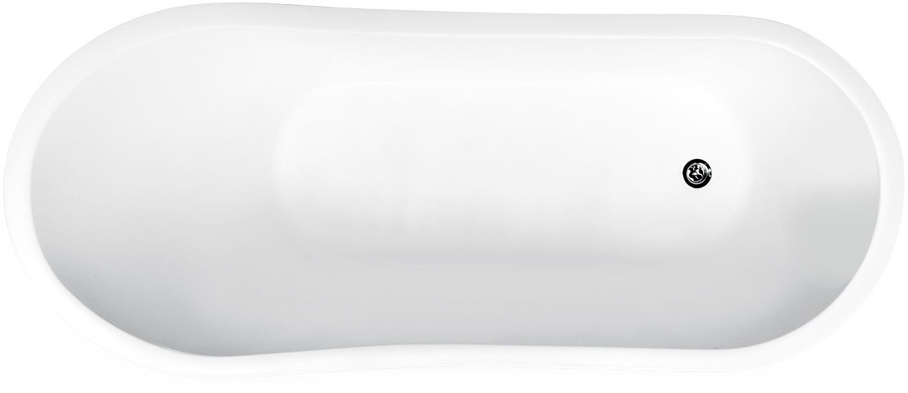 Besco Gloria vasca da bagno freestanding 160x68 cm ovale bicolore #WMMC-160-GLB