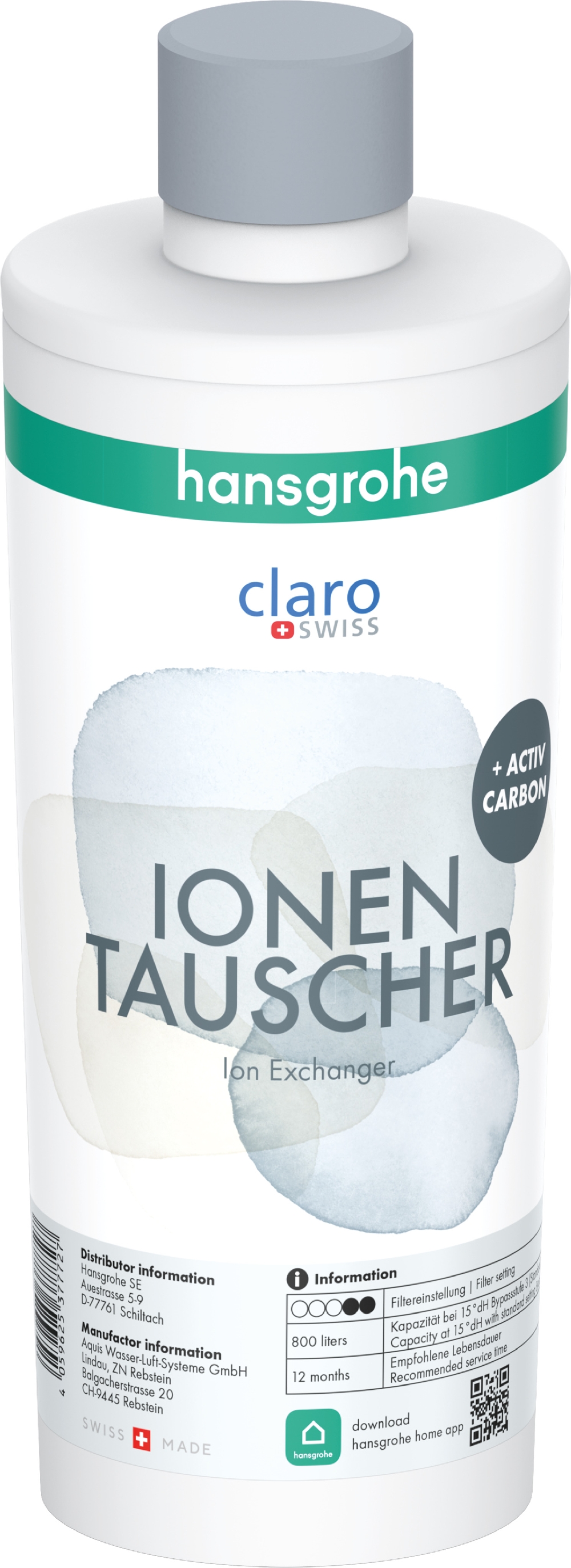 Hansgrohe filtro al carbone 76815000