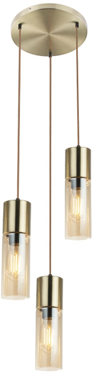Globo Lighting Annika lampada sospesa 3x25 W oro-ambra 21000-3HM