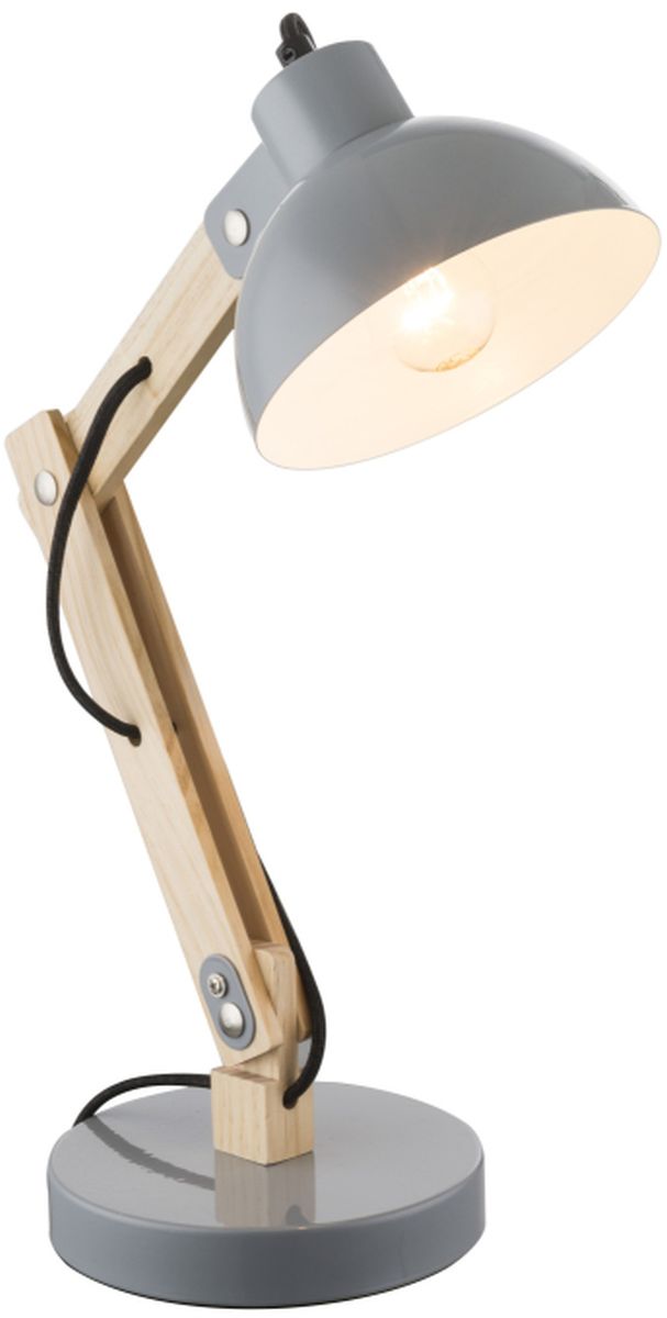 Globo Lighting Tongariro lampada da scrivania 1x40 W grigio-legno 21503
