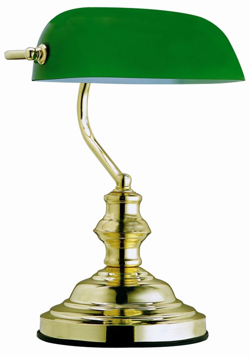 Globo Lighting Antique lampada da scrivania 1x60 W ottone-verde 2491