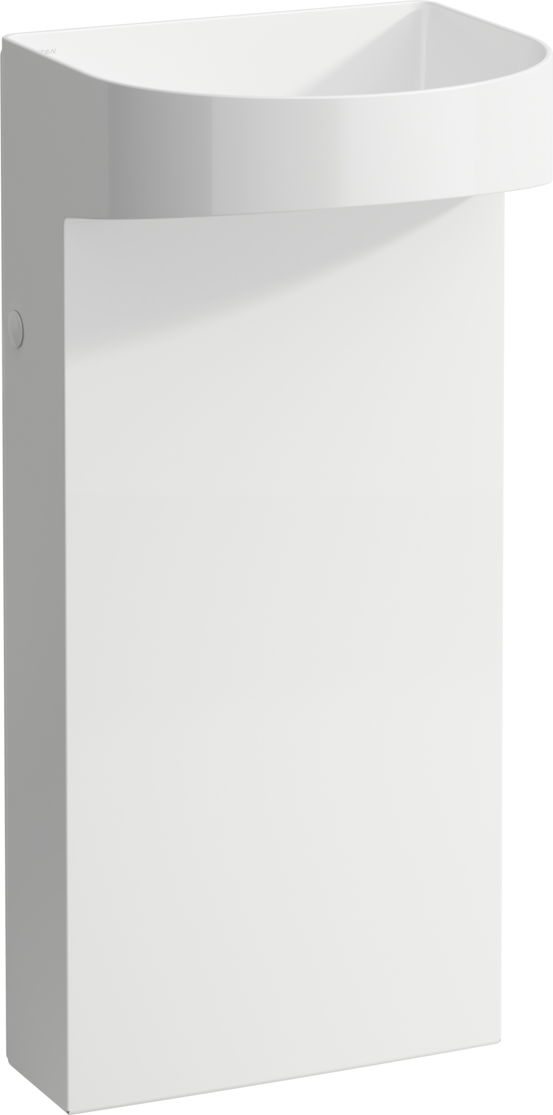 Laufen Sonar lavandino da terra 41x38 cm semicircolare freestanding bianco H8113414001121