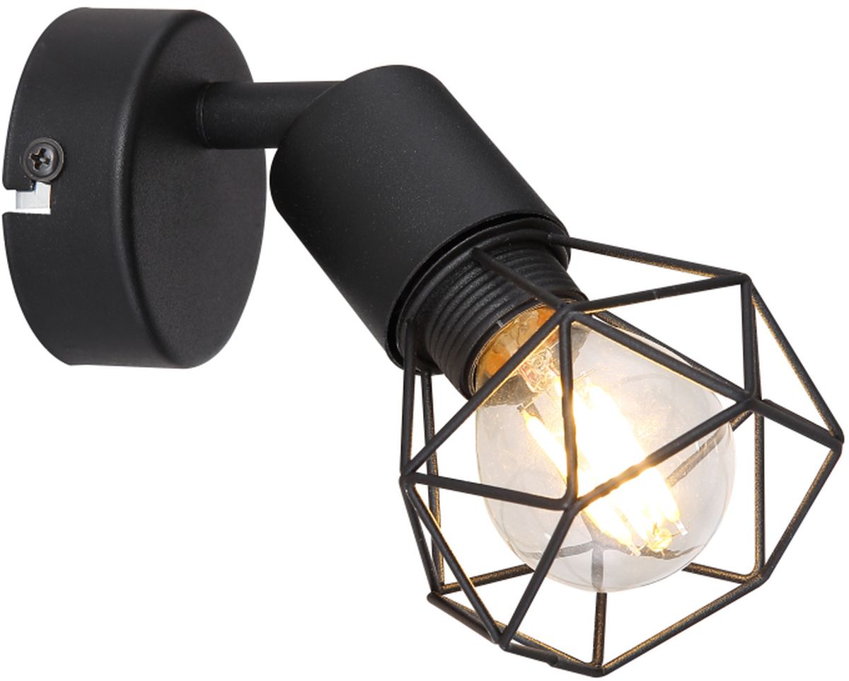 Globo Lighting Xara I lampada da parete 1x40 W nero 54802S-1