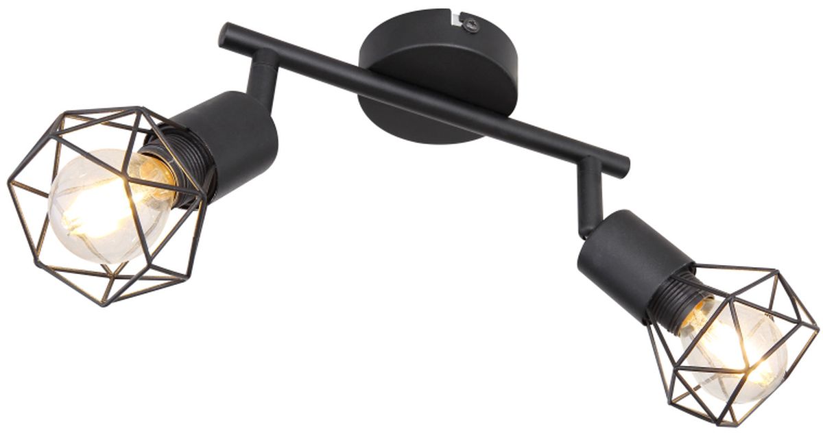 Globo Lighting Xara I lampada da soffitto 2x40 W nero 54802S-2