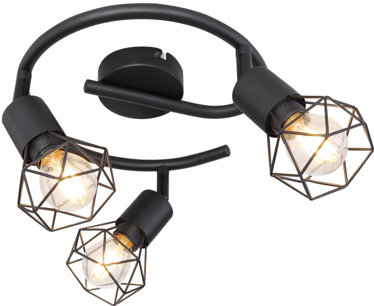Globo Lighting Xara I lampada da soffitto 3x40 W nero 54802S-3