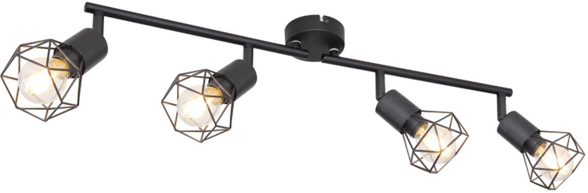 Globo Lighting Xara I lampada da soffitto 4x40 W nero 54802S-4