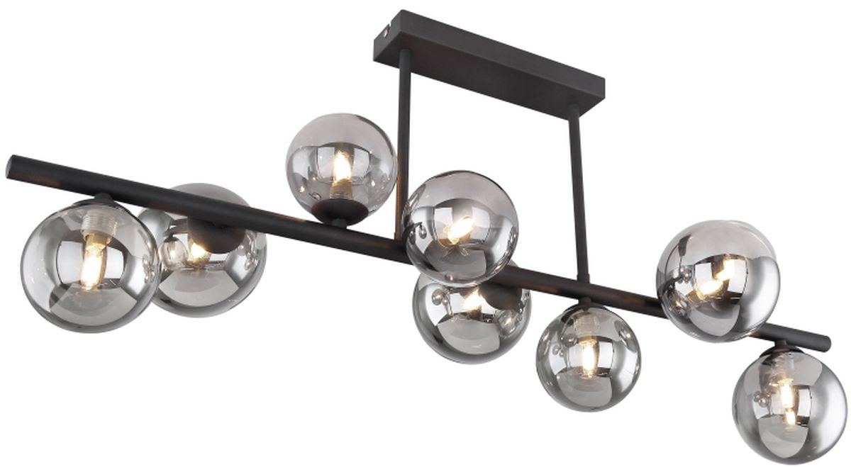 Globo Lighting Riha lampada da soffitto x3.5 W nero-fumé 56133-9D
