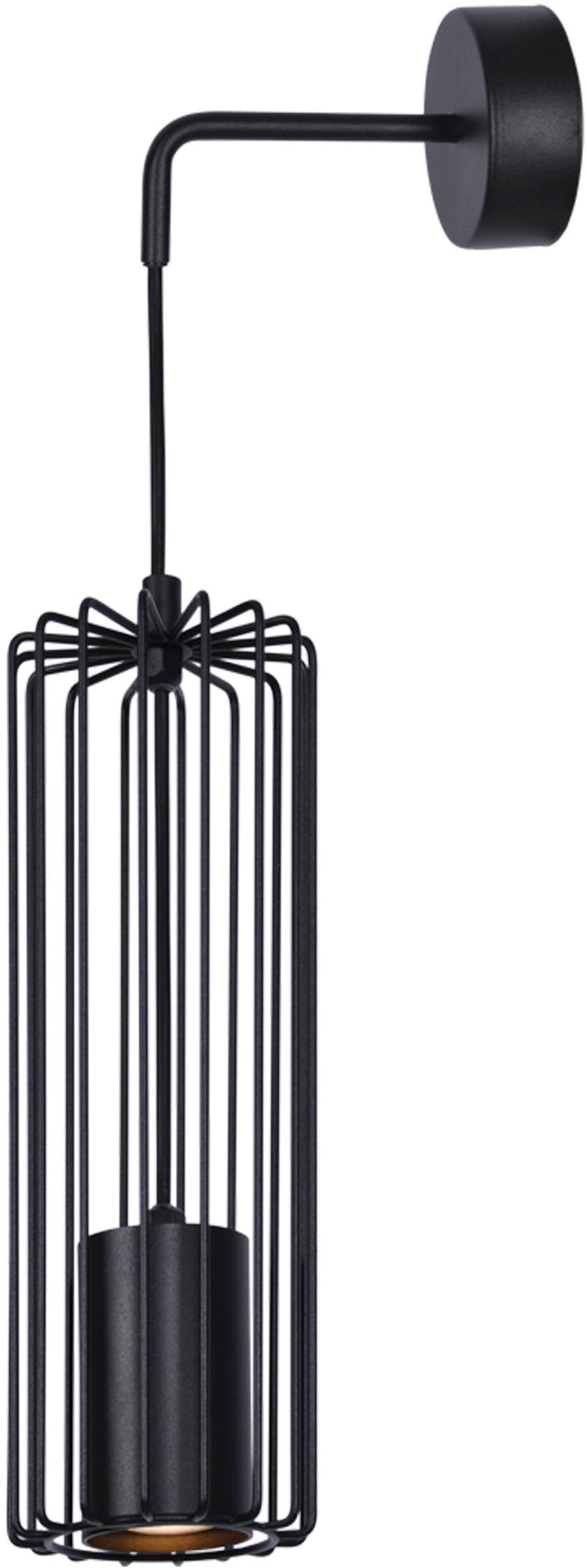 Kaja Falcon lampada da parete 1x10 W nero K-4934