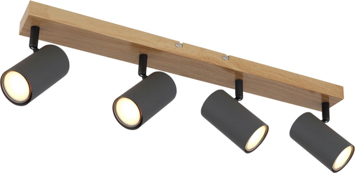 Globo Lighting Robby lampada da soffitto 4x35 W legno-grafite 57911-4G