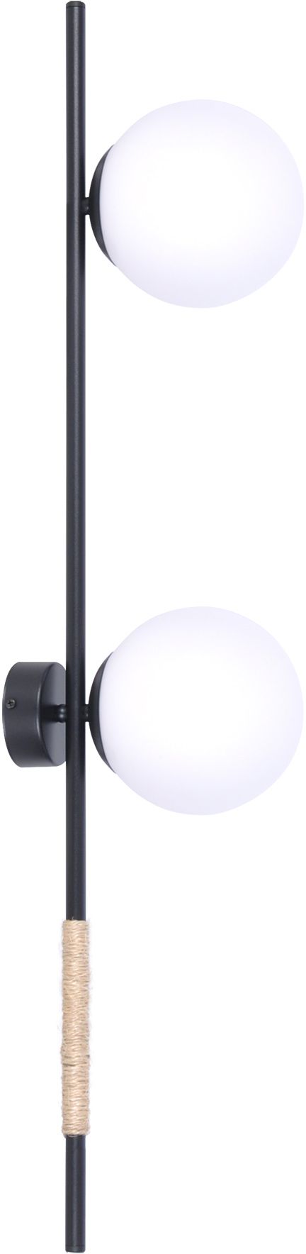 Kaja Tambo lampada da parete 2x40 W bianco-nero K-4954