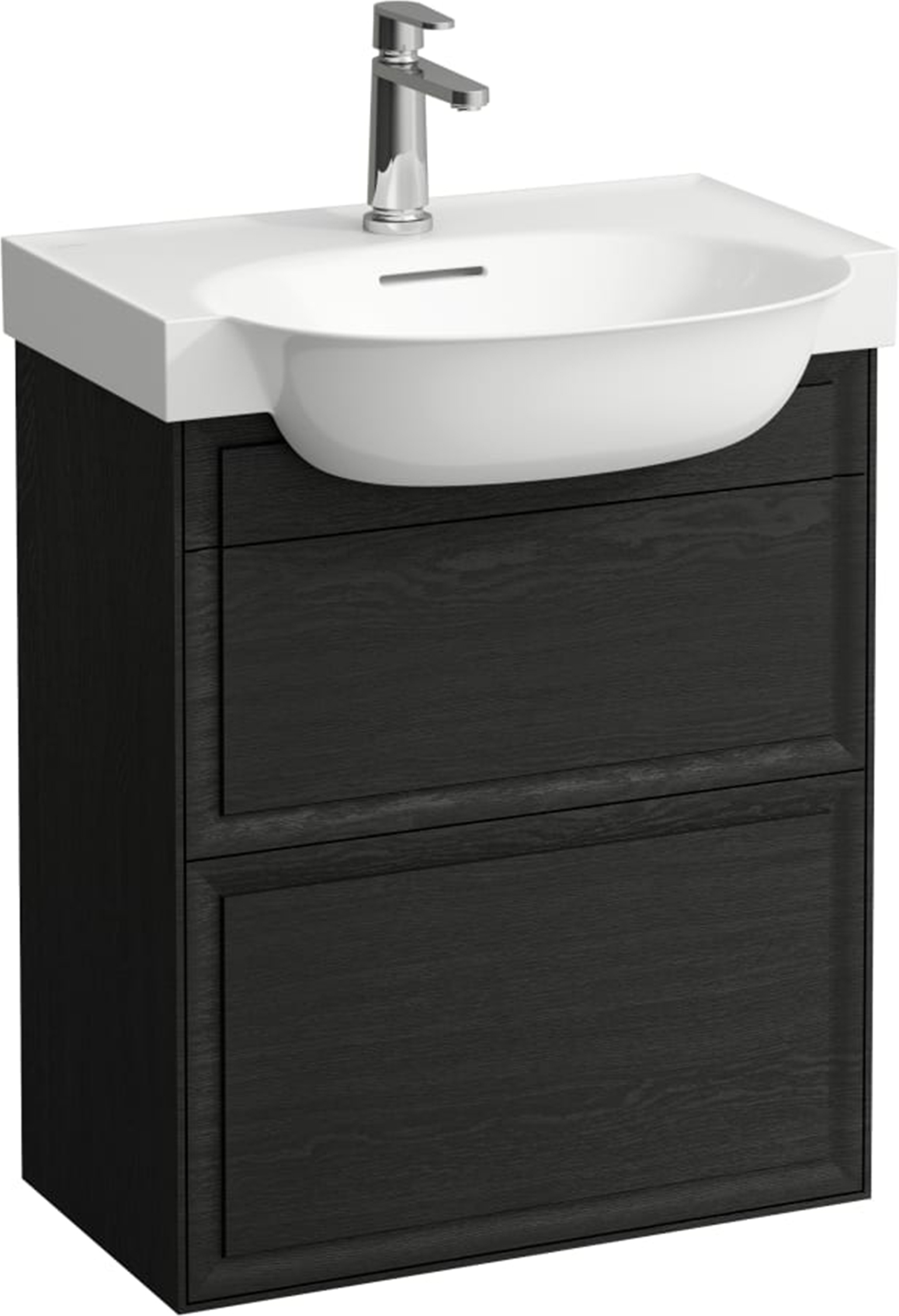 Laufen The New Classic armadietto 57.6x31.6x67.7 cm sottolavabo sospeso nero-rovere H4060320856281