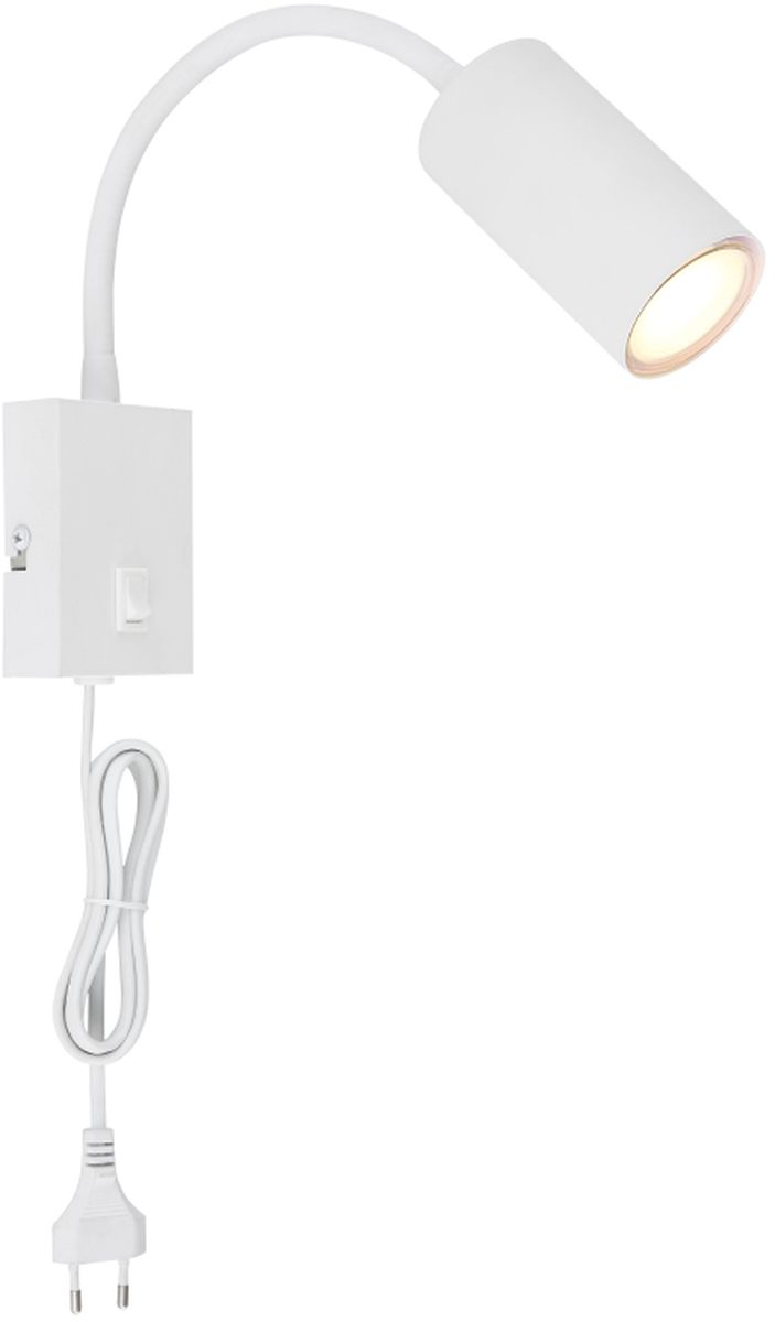 Globo Lighting Robby lampada da parete 1x25 W bianco 57911WW