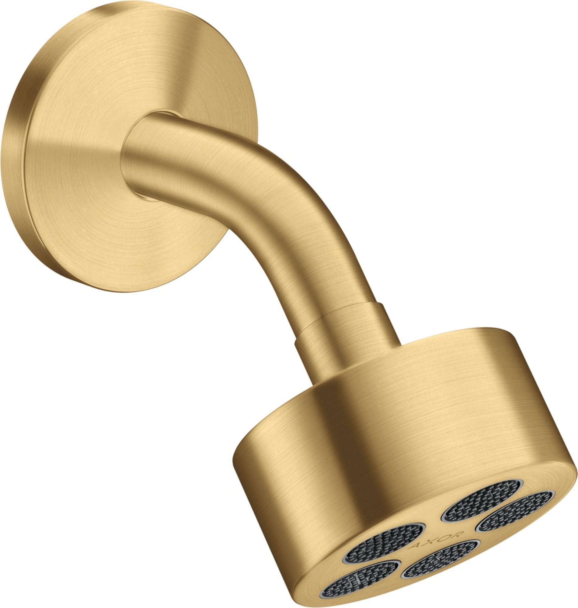Axor One soffione doccia con braccio 7.3x7.3 cm rotonda oro 48490250