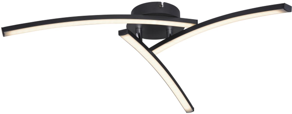 Globo Lighting Tansy I lampada da soffitto 1x18 W nero-opale 67129-18