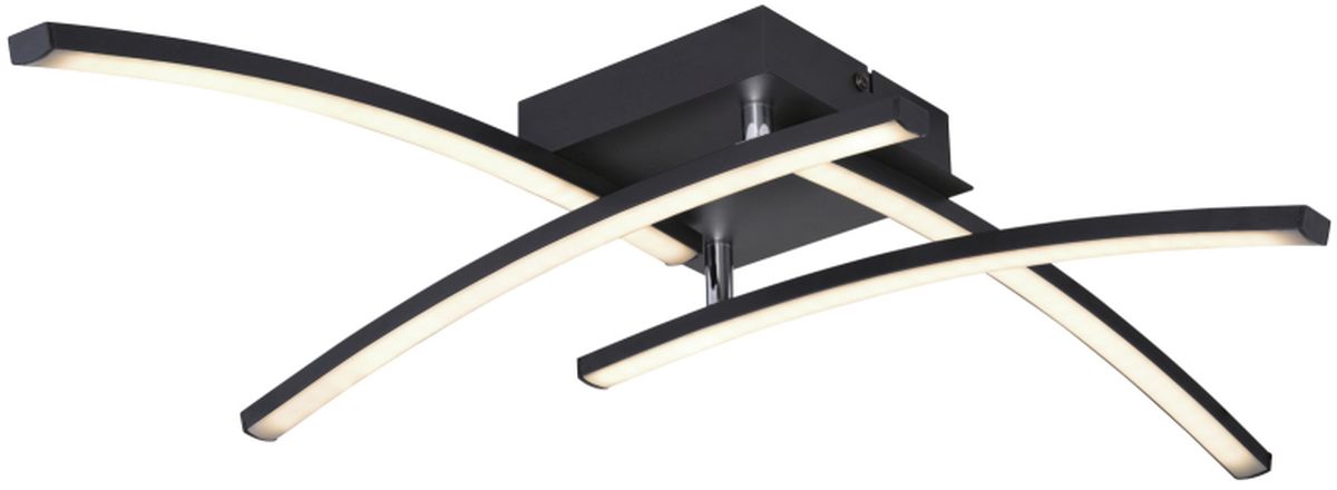 Globo Lighting Tansy I lampada da soffitto 1x24 W nero-opale 67129-24