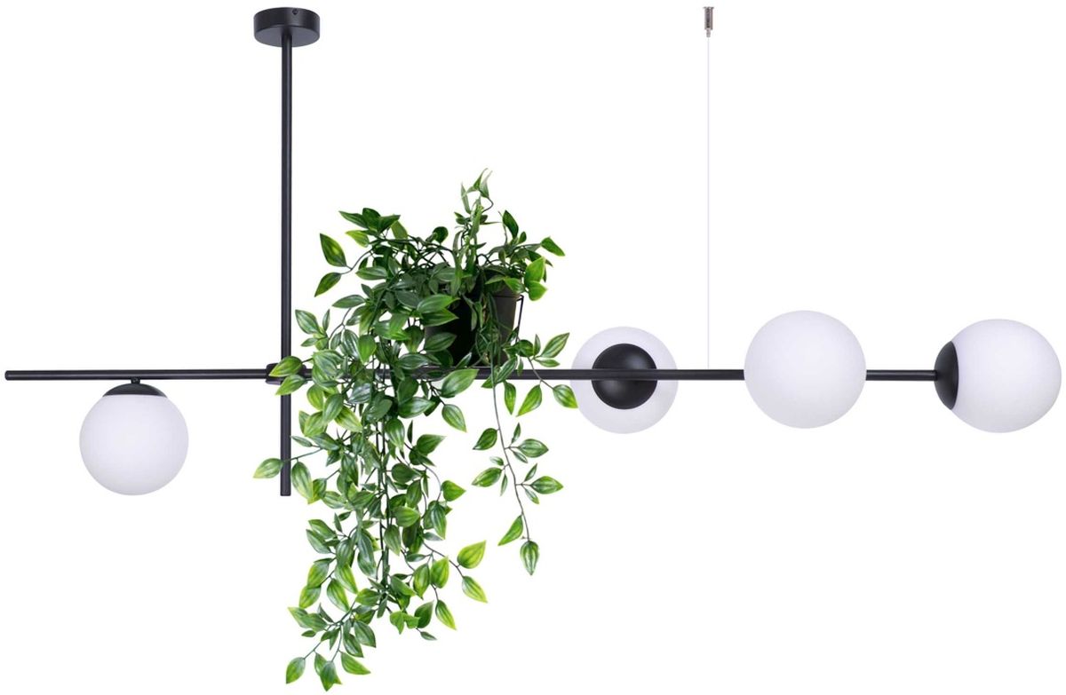 Kaja Vuelta lampada da soffitto 4x40 W bianco-nero K-4737