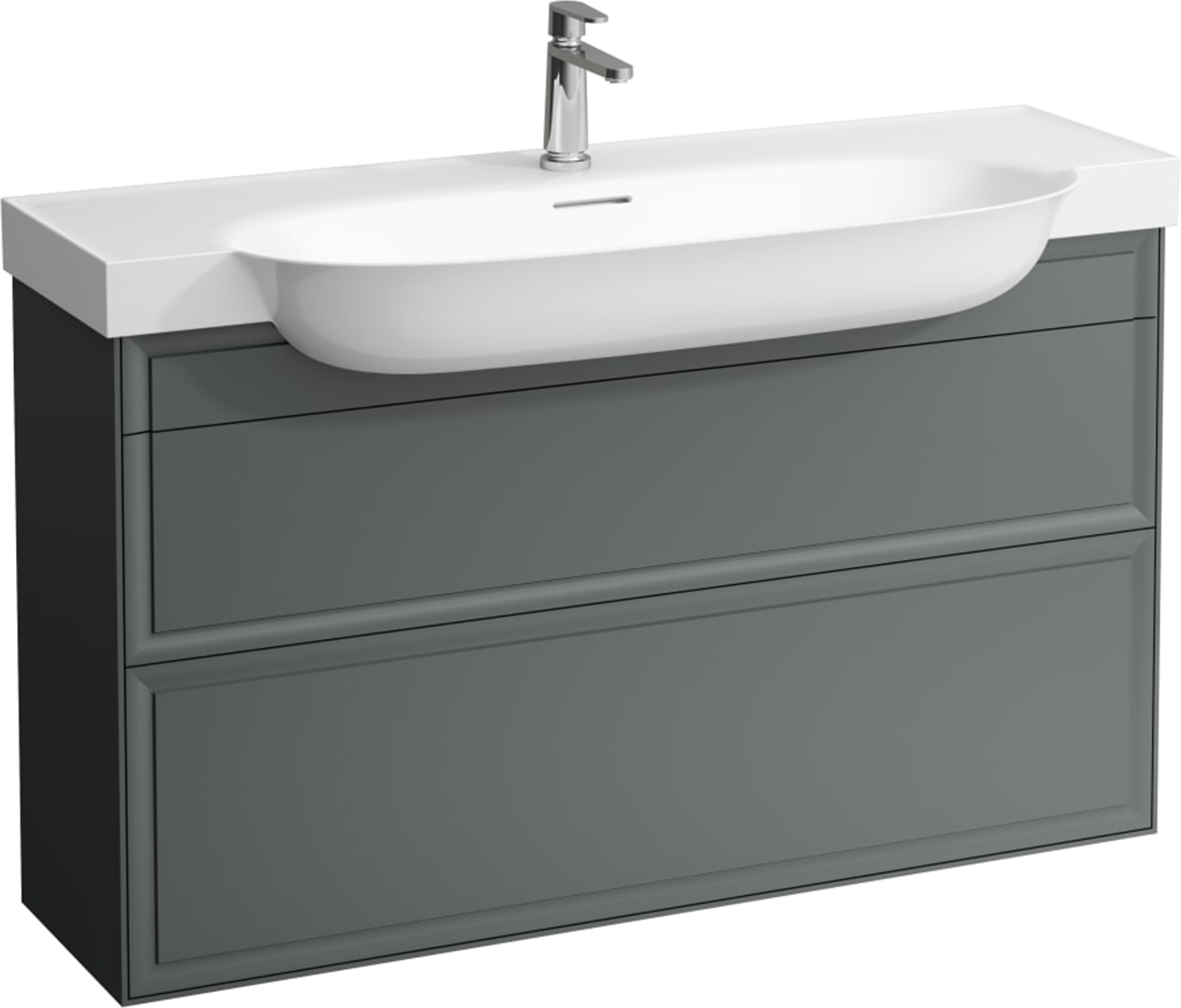 Laufen The New Classic armadietto 117.7x31.6x67.7 cm sottolavabo sospeso grigio H4060520856271
