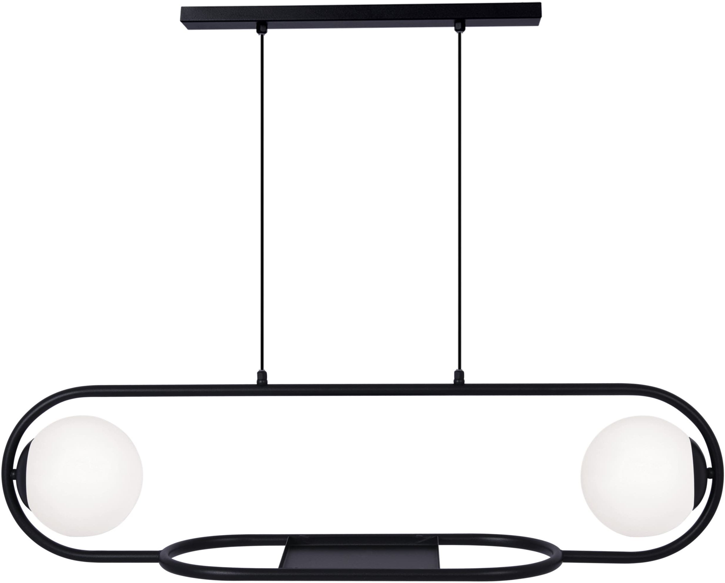 Kaja Finestra lampada sospesa 2x40 W bianco-nero K-4961