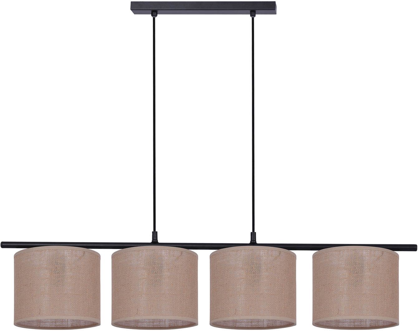 Kaja Sevana lampada sospesa 4x40 W nero-beige K-4377