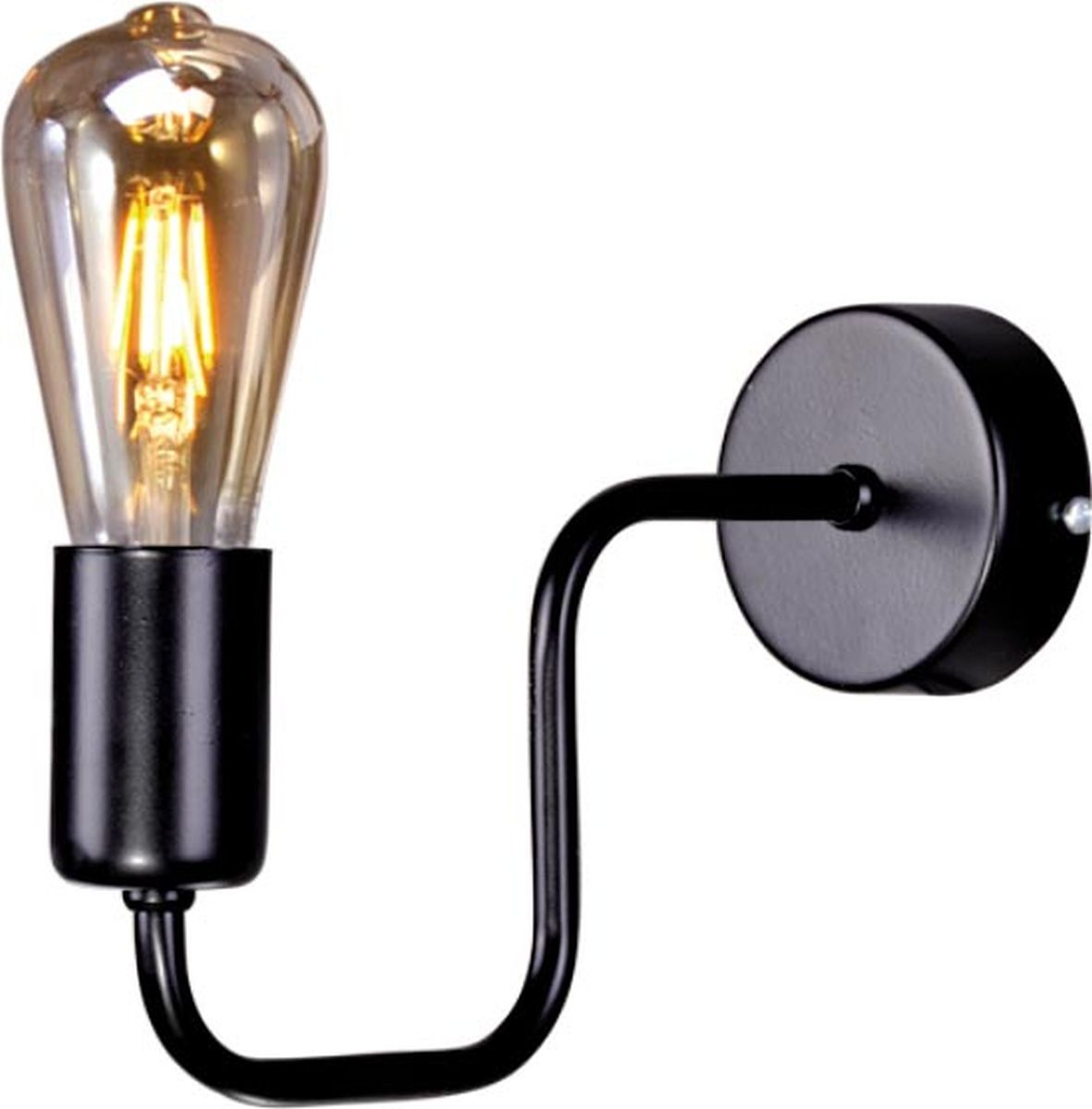 Kaja Skadi lampada da parete 1x60 W nero K-3893