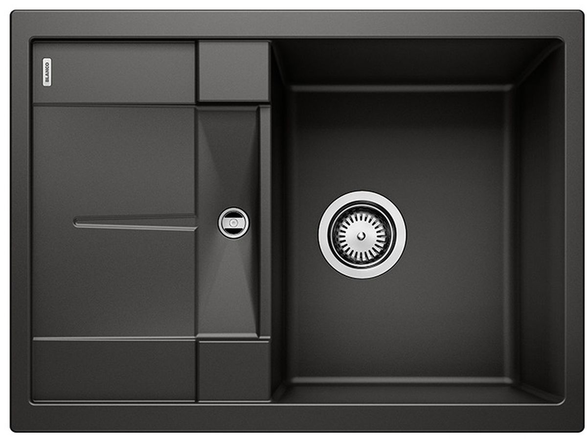 Blanco Metra 45 S Compact lavello in granito 68x50 cm nero 525912