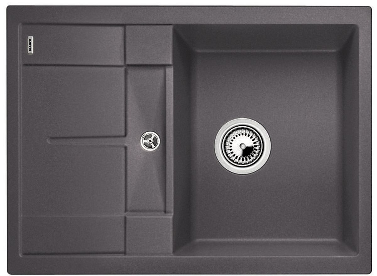 Blanco Median 45 S lavello in granito 68x50 cm grigio/grafite/inox 519562