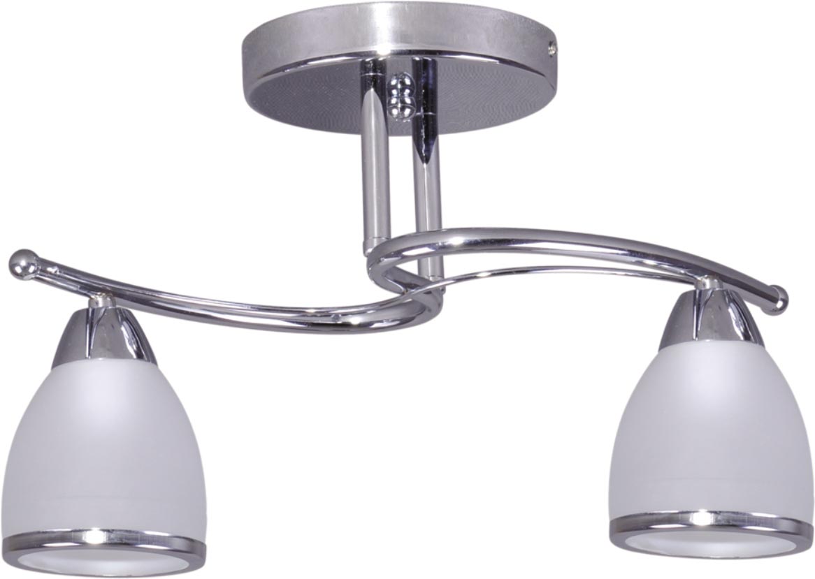 Kaja Samira lampada da soffitto 2x40 W bianco-cromo K-JSL-8090/2CHR