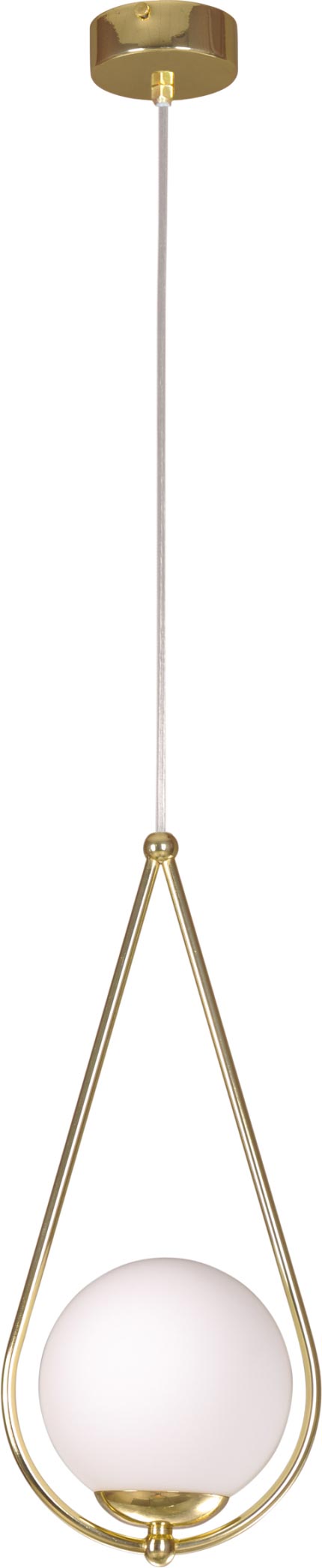 Kaja Neve Gold lampada sospesa 1x40 W bianco-ottone K-4775