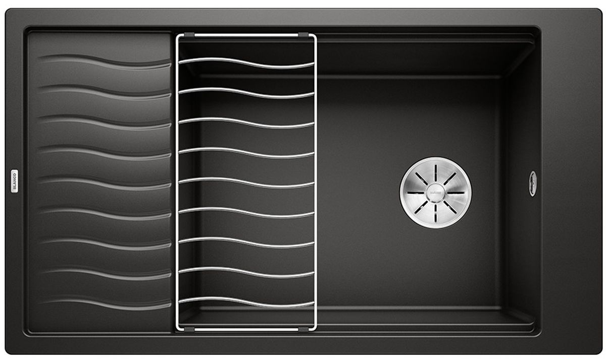 Blanco Elon XL 8 S lavello in granito 86x50 cm nero 525886