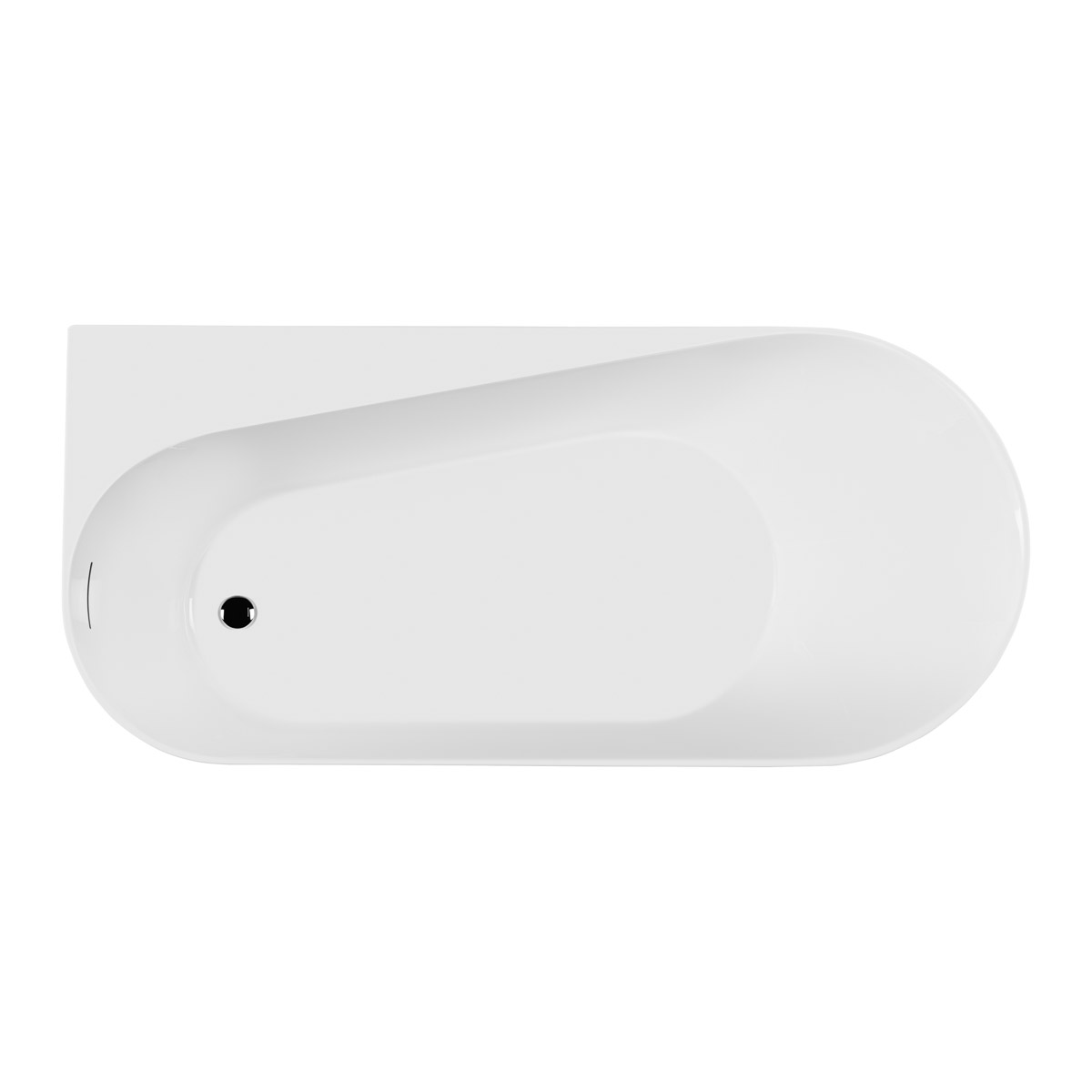 Ksuro 04 vasca da bagno freestanding 170x78 cm ovale bianco 32008000