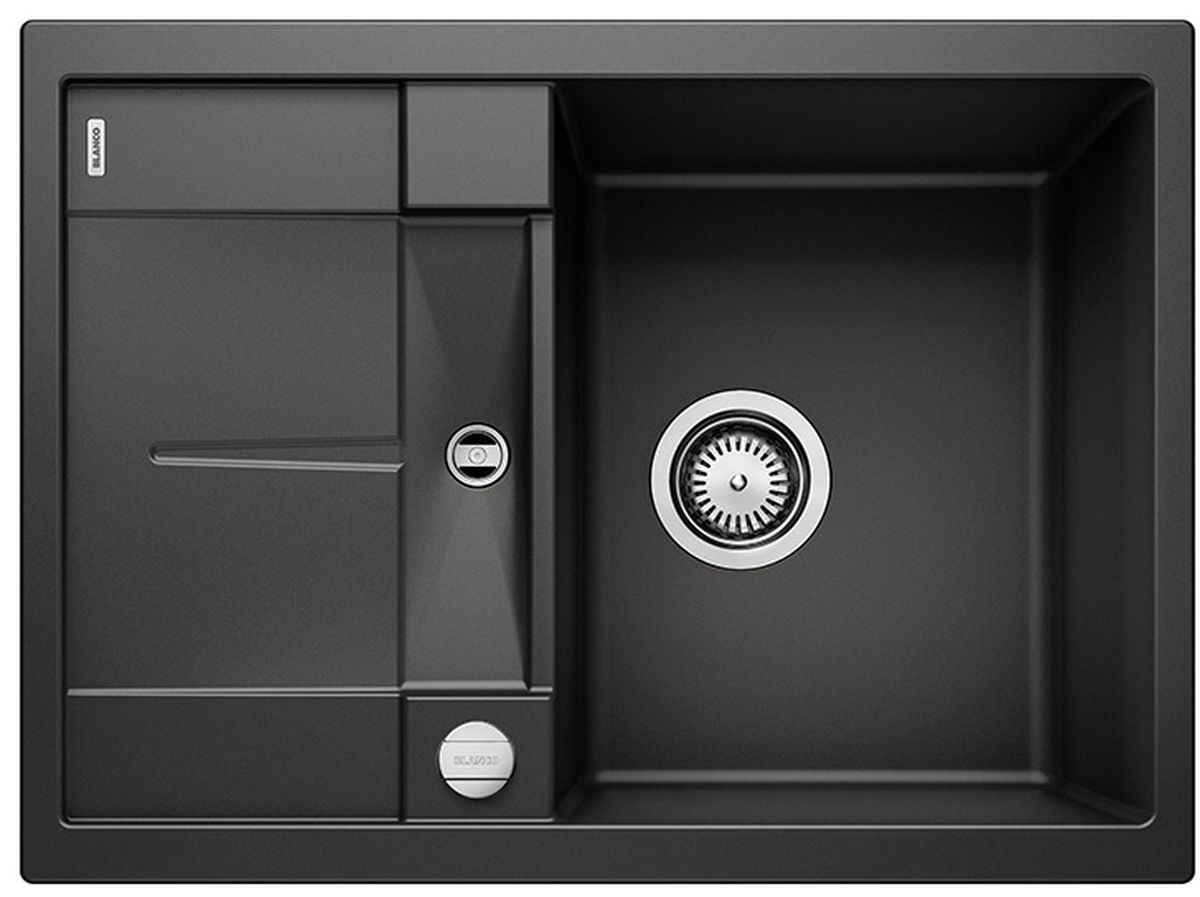 Blanco Metra 45 S Compact lavello in granito 68x50 cm nero 525913