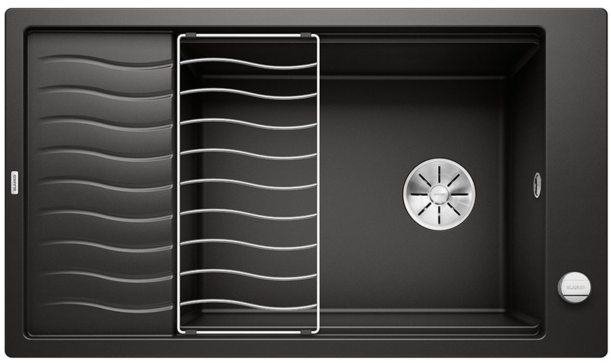 Blanco Elon XL 8 S lavello in granito 86x50 cm nero 525885