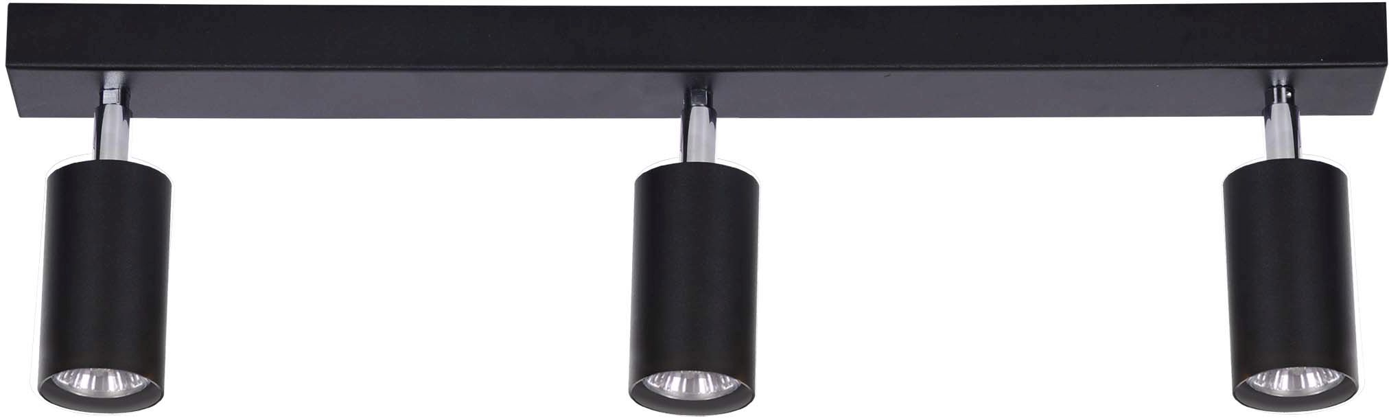 Kaja Monti lampada da soffitto 3x10 W nero K-4727