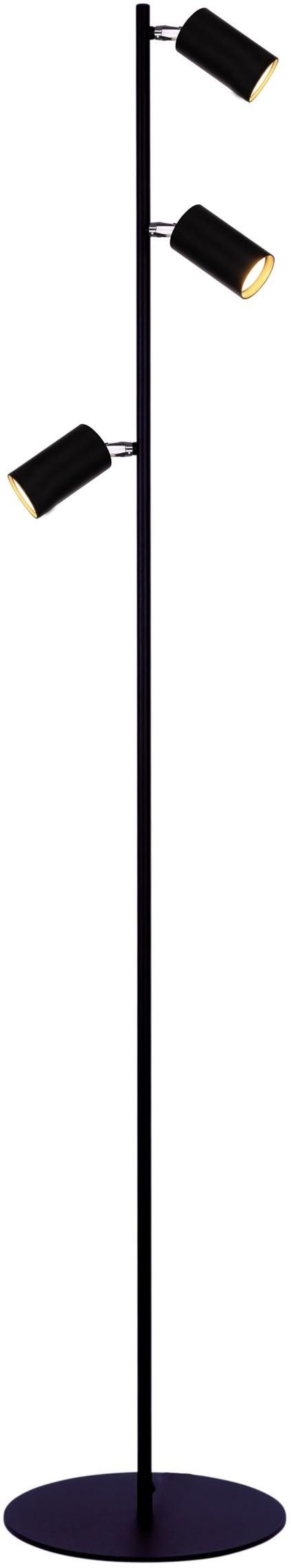 Kaja Monti lampada da terra 3x10 W nero K-4409