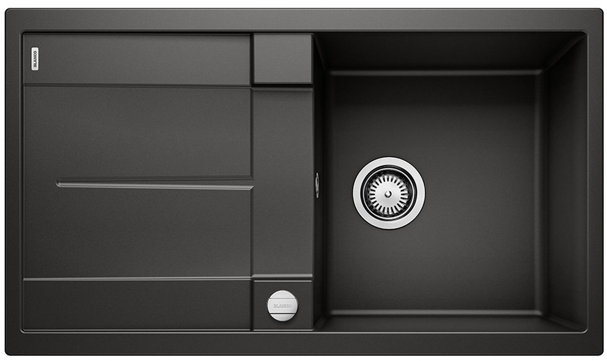 Blanco Metra 5 S lavello in granito 86x50 cm nero 525918