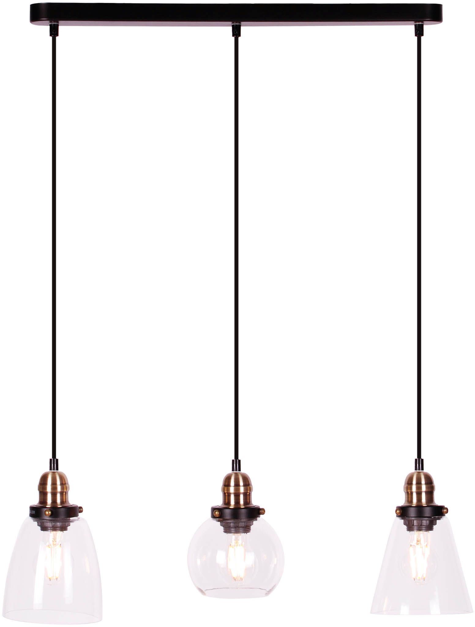 Kaja Samanta lampada sospesa 3x40 W nero K-8036A-3
