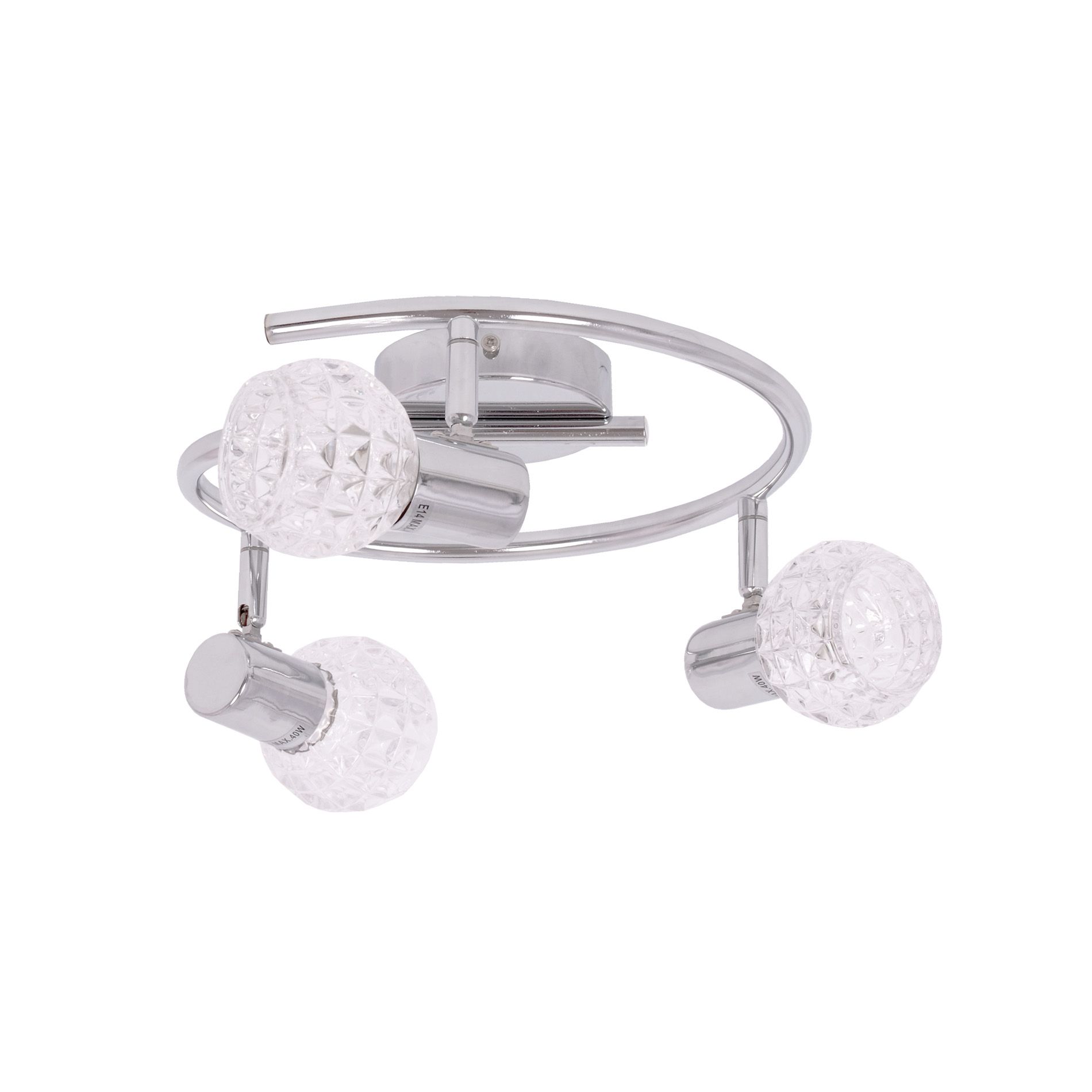 Kaja Alpina lampada da soffitto 3x40 W cromo K-C9590A/3