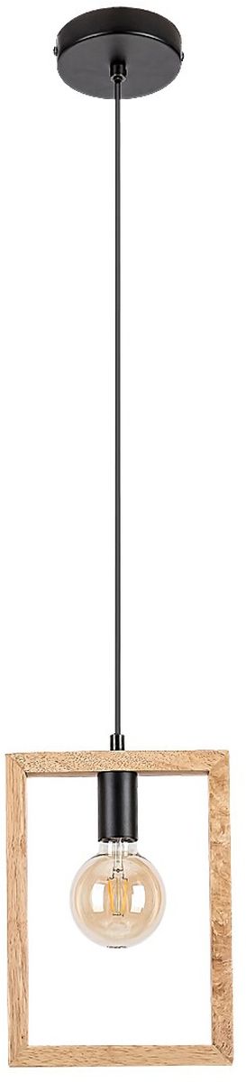 Rabalux Indigo lampada sospesa 1x40 W nero-legno 2292