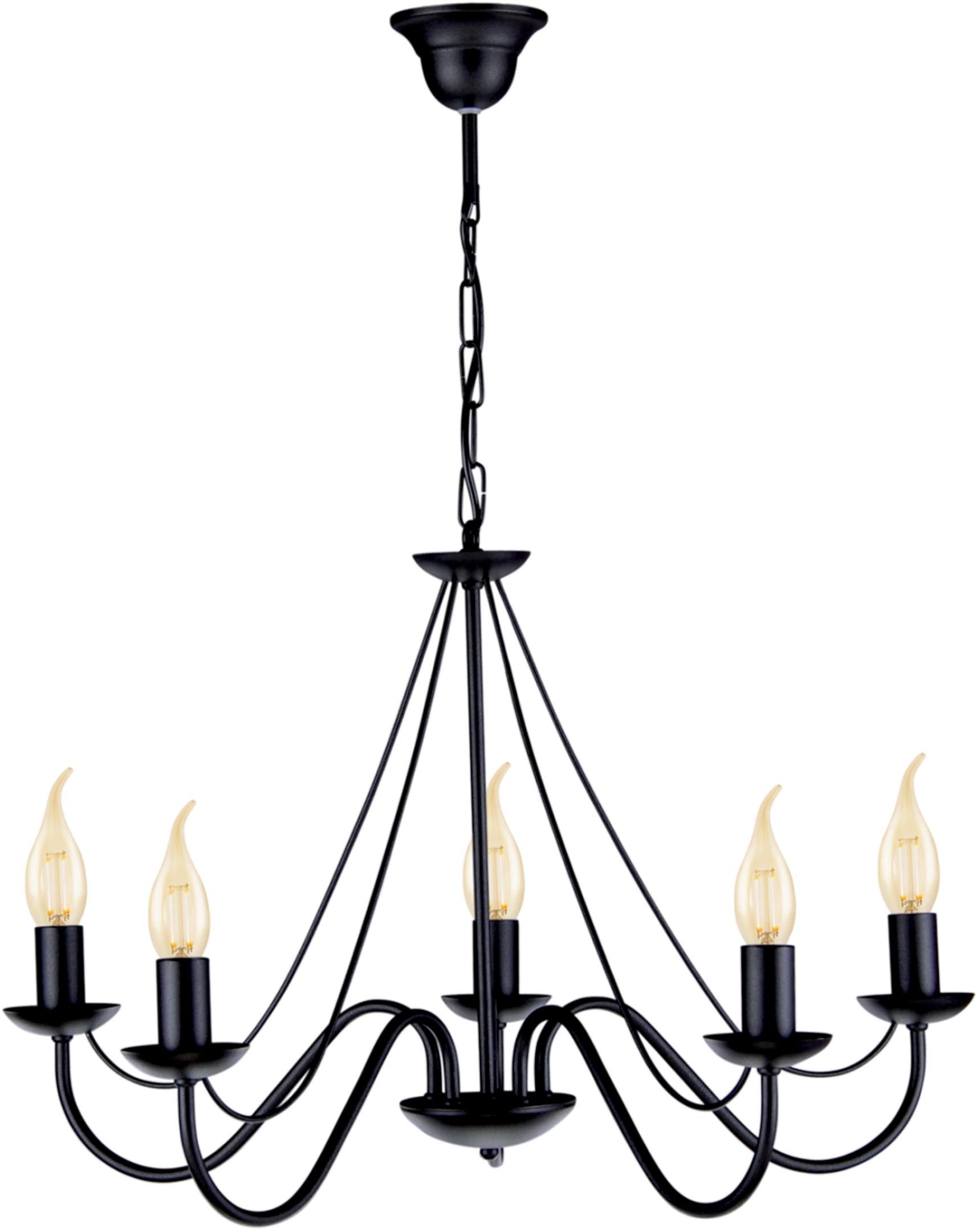 Kaja Bartez lampada sospesa 5x40 W nero K-3991