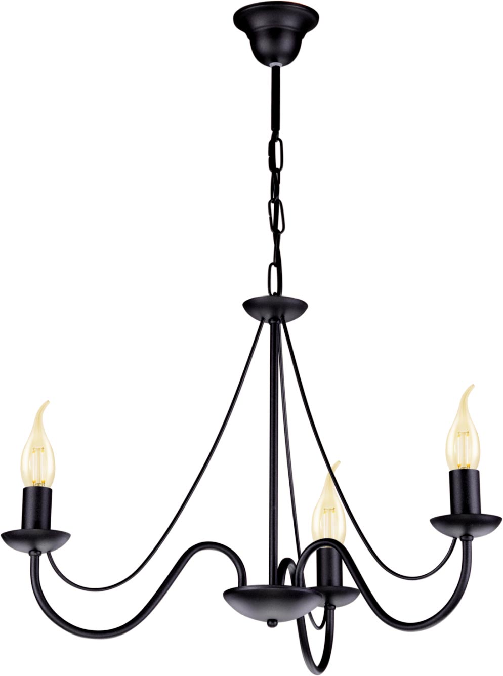 Kaja Bartez lampada sospesa 3x40 W nero K-3990