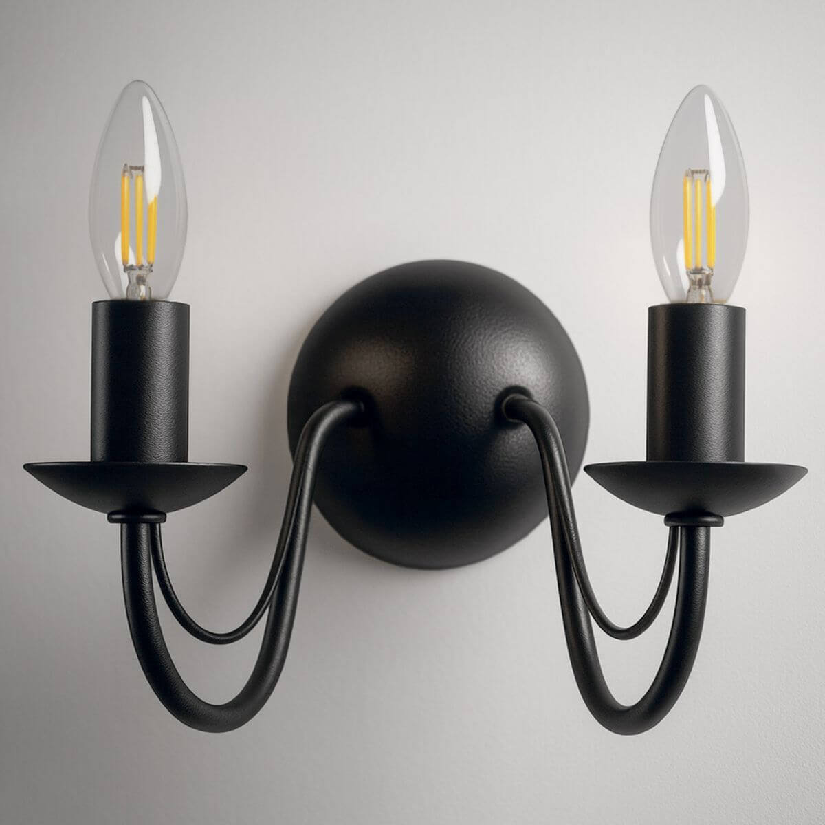Kaja Bartez lampada da parete 2x10 W nero K-3994