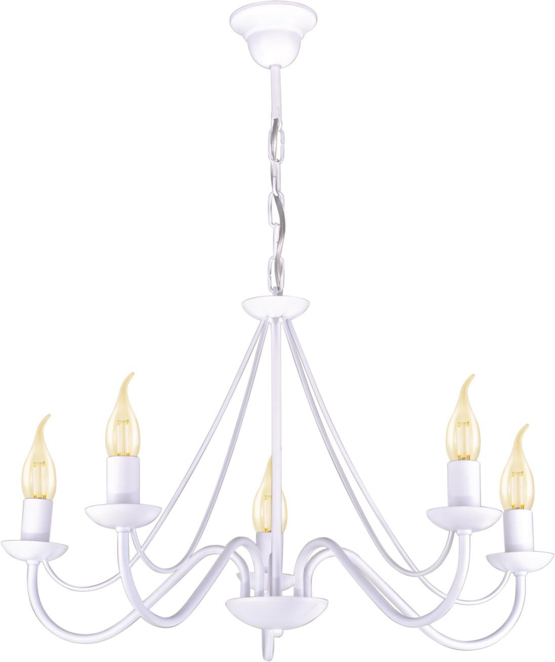 Kaja Bartez II lampada sospesa 5x40 W bianco K-3996