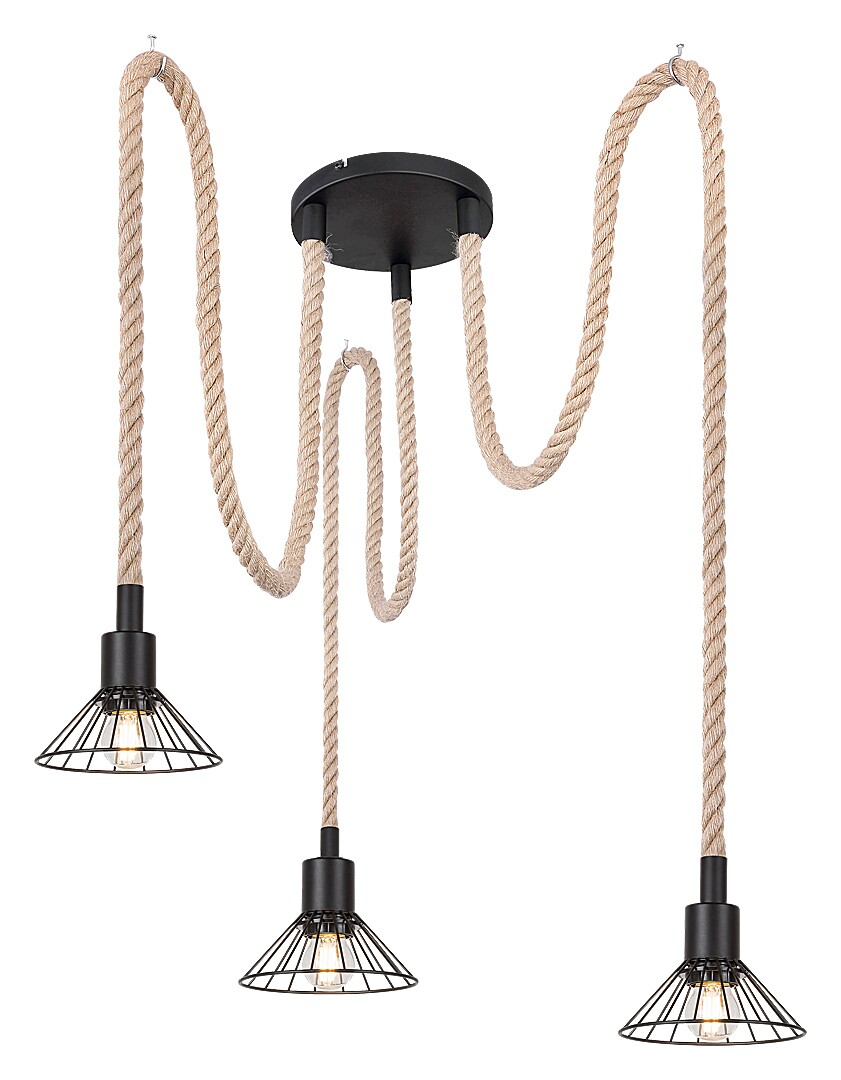 Rabalux Daryl lampada sospesa 3x40 W nero 5272