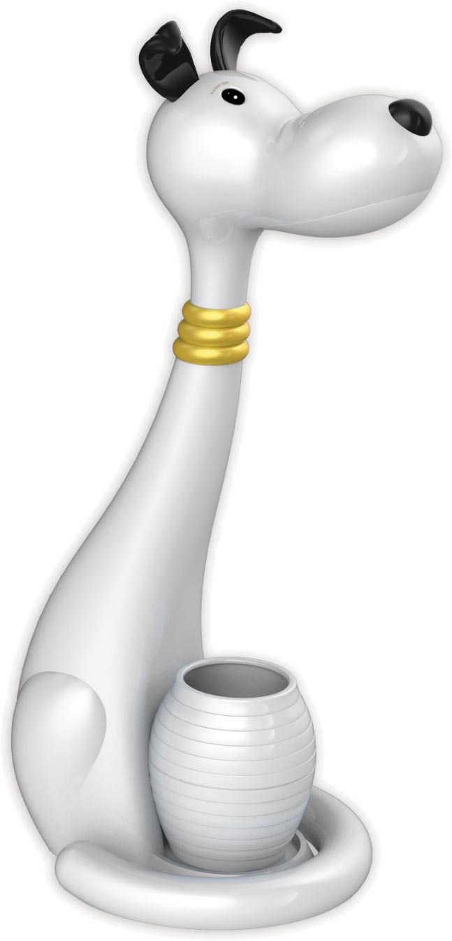 Kaja Piesek lampada da scrivania 1x6 W bianco K-BL1607BIAŁY